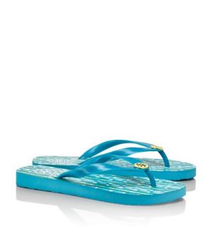 Tory Burch shoes - printed FLIP FLOP turquoise.jpg